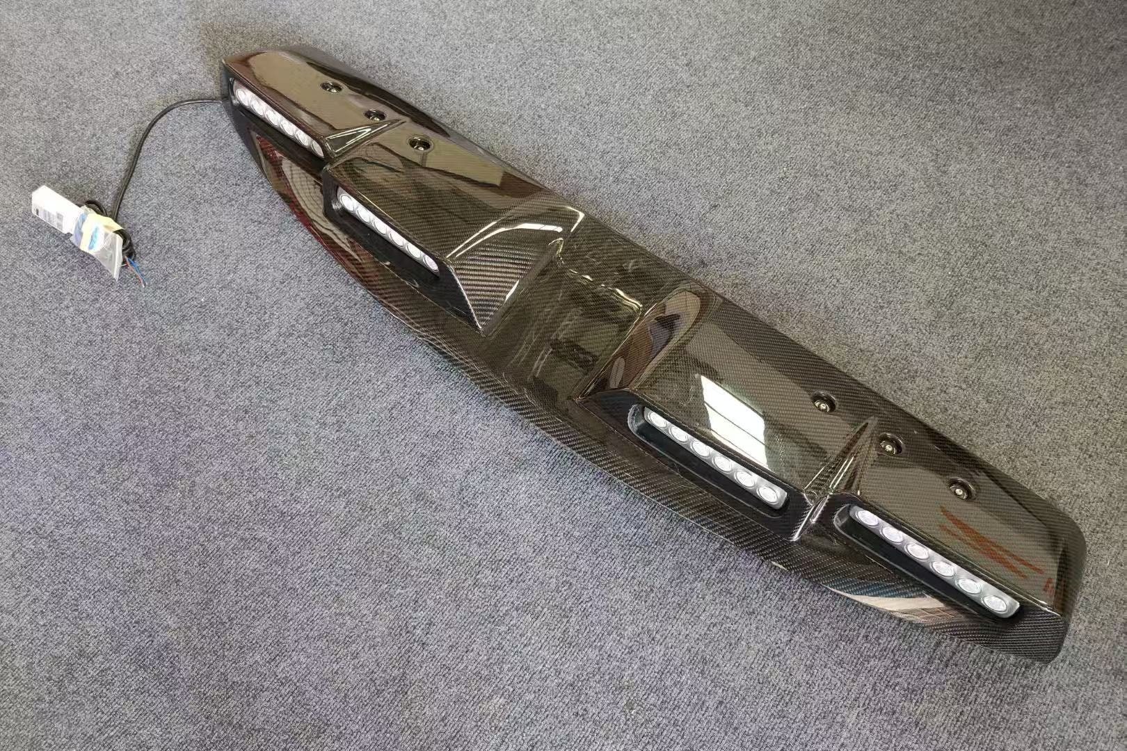 Defender Dry Carbon Fibre Roof Light Bar Kit