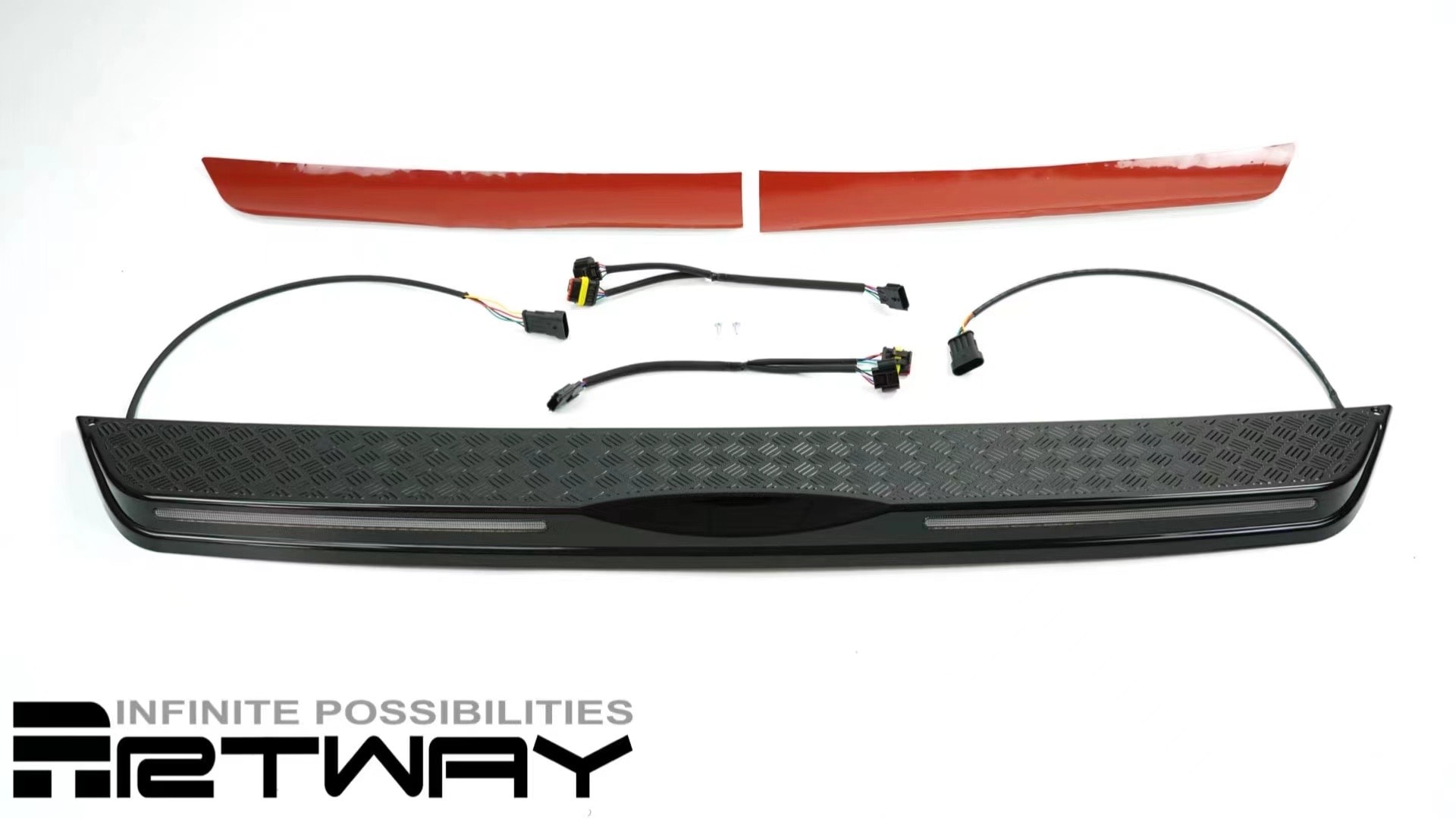 Defender Rear Bumper LED Scratch Guard Strip